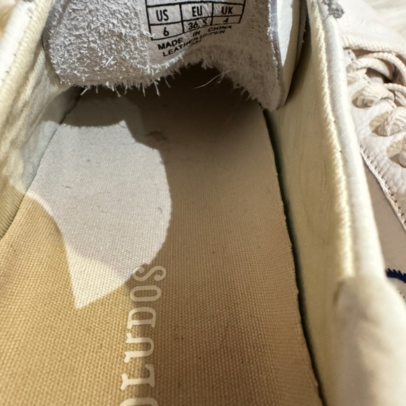 Soludos Ibiza Classic Embroidered Sneaker Ultra Soft Leather Third Eye Women's 6 - Picture 5 of 9